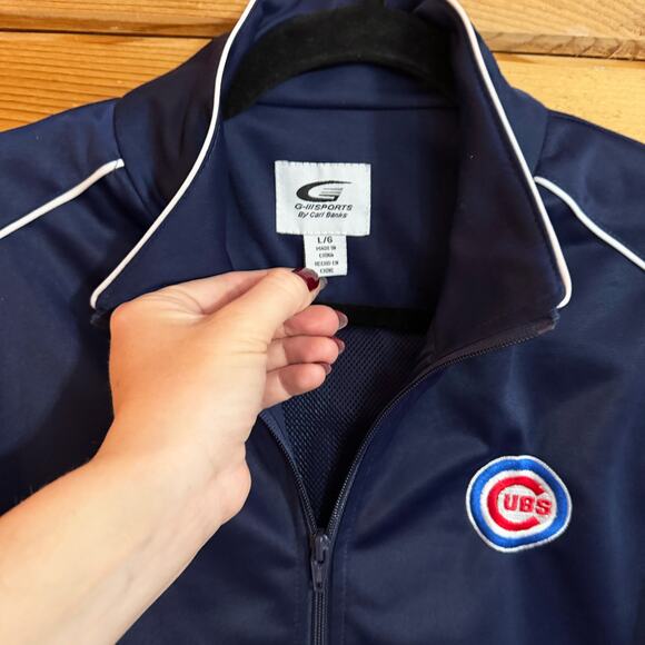 Chicago Cubs Track Jacket G-III for her by Carl Banks Womens Large - Picture 3 of 5